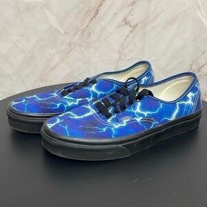 Vans Authentic Blue Lightning Skate Shoes